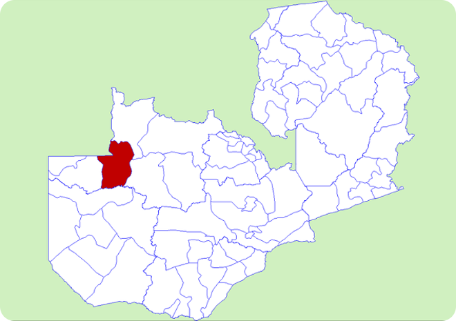 Map of Kapombo District, Zambia